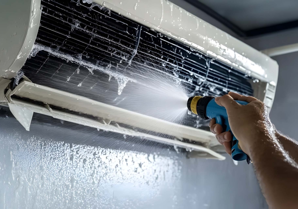 technician-cleaning-air-conditioner-unit-with-water-hose-maintenance-improved-performance